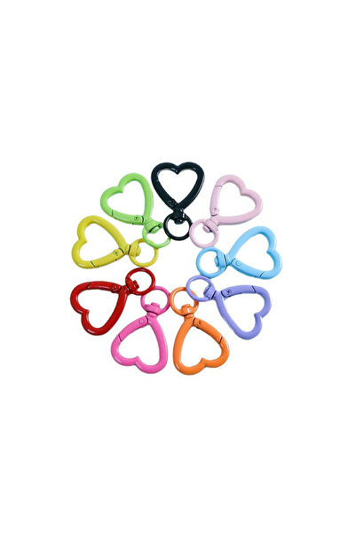 Choice مجموعة من 5 قطع من مشابك معدنية على شكل قلب ومشابك لوبستر بألوان متنوع...