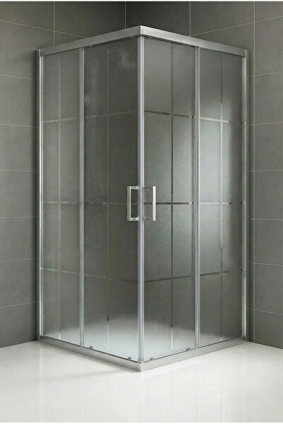 Durul Duşakabin Kare Parlak 5mm Karomat Desen Yükseklik 190cm