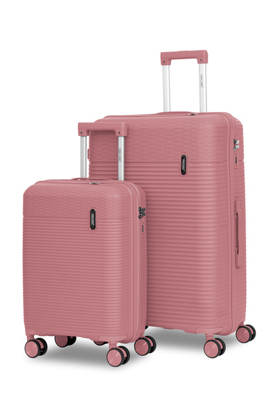 PARAJOHN 2-Piece PP Hard Case Luggage Set – 20″ Cabin & 30″ Large Trolley, Sp...