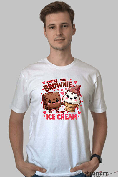 GILDAN Tricou Valentine S Day Cuplu You Re The Brownie To My Ice Cream Barbat