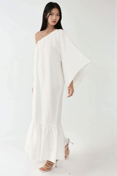 Hiccup Макси рокля с асиметрично деколте и отворени рамене