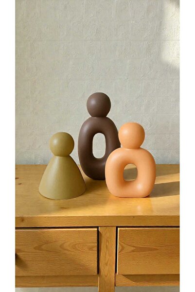 Home Dekoratif ,renkli, soyut ,modern üçlü aile figürü, biblo