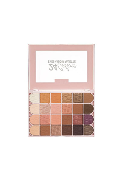 Ushas Cosmetics Paleta Machiaj cu 24 Farduri de Ochi cu Nuante Maro Roz Mov M...