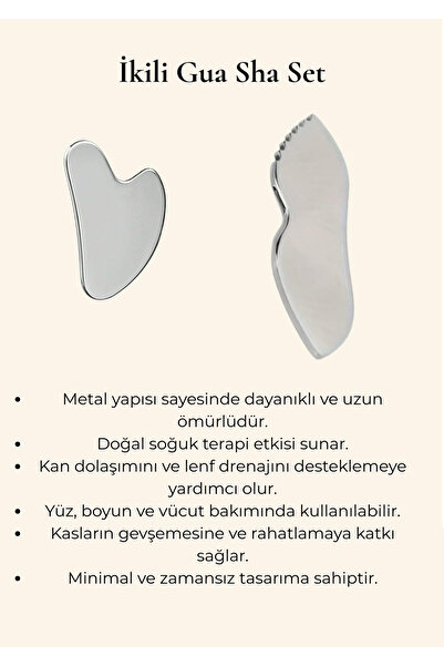 ZHR Elektronik İkili Metal Gua Sha Seti