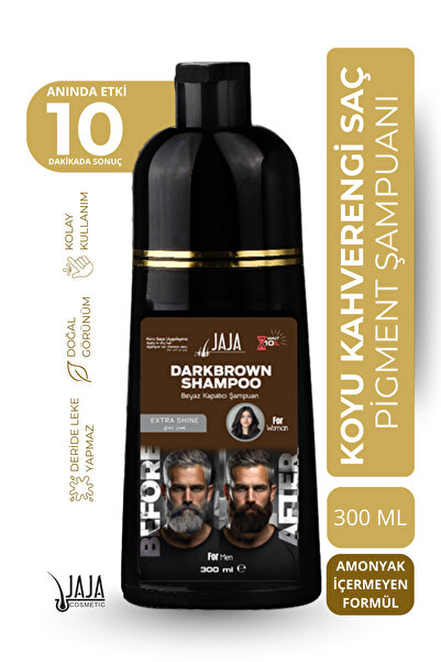 Jaja Koyu Kahverengi (Dark Brown) Saç Şampuanı | 300 ML & Ton Etkisi