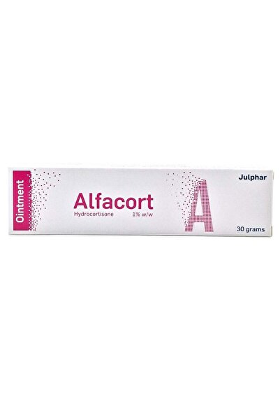 JULPHAR PHARMA Julphar Alfacort Hydrocortisone 1% w/w Ointment 30g