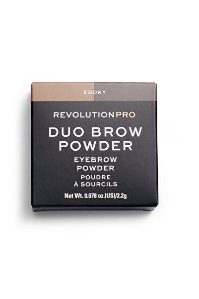 MAKEUP REVOLUTION REVOLUTION PRO, Vegan, Pudră pentru sprâncene, Abanos, 2,2 g