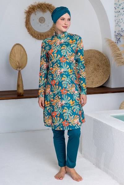 ROZAMAY Olga Stretch Fabric Long Sleeve Hijab Swimsuit 3102