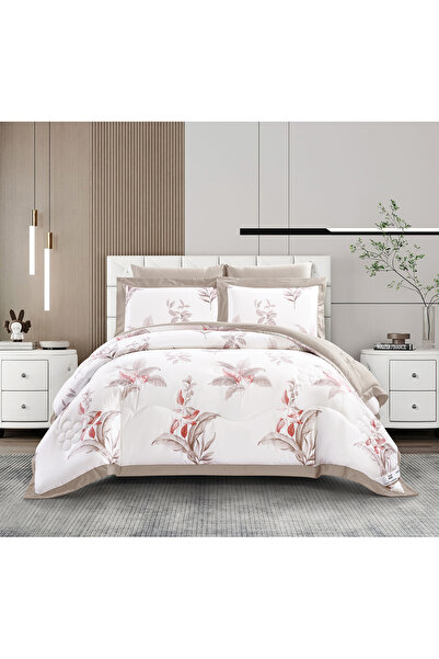 Doona 6Pcs King Comforter Set – Fits 200×200cm Bed Reversible Printed with So...