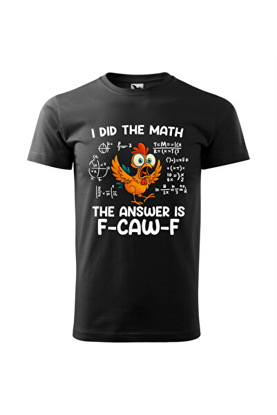 Malfini Custom T-shirt, "F CAW F", Black, Size M, Model #24