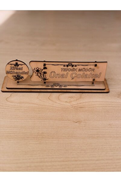 Ahşap İsimlik(Masaüstü)