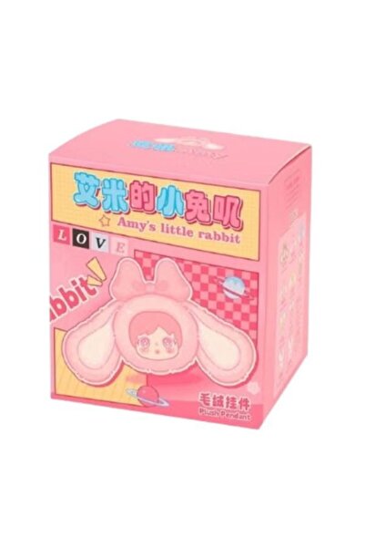 Generic قلادة أرنب آمي الصغيرة القطيفة - علبة مفاجآت - سلسلة مفاتيح أرنب لطيف...
