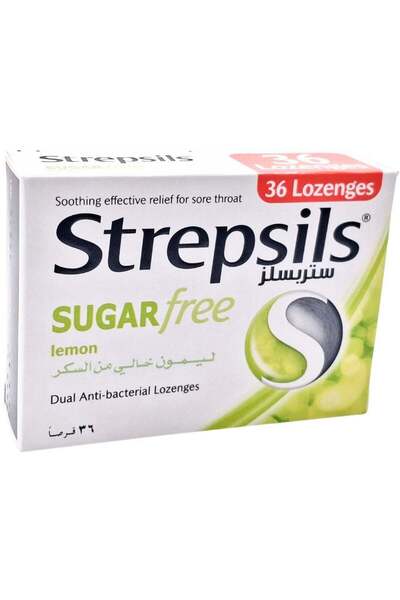STREPSİLS Lemon Sugar Free 36 Lozenges