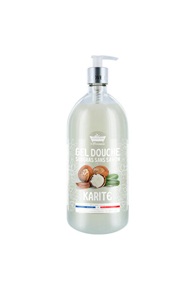 Les Petites Bains de Provence Karite, Gel de duș, Pentru piele sensibilă, 100...
