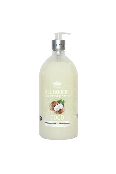Les Petites Bains de Provence Gel de duș cu nucă de cocos, pentru ten sensibi...