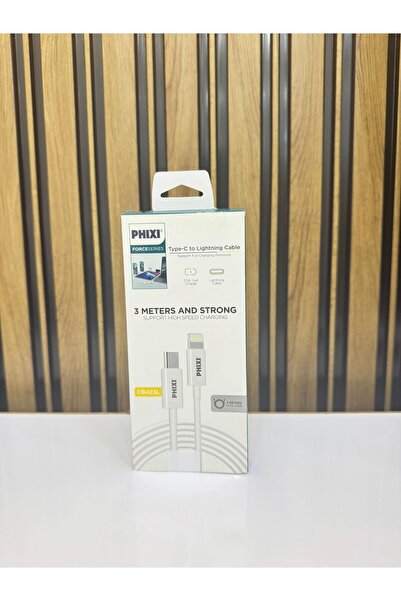 UrbanCase PHIXI Typc-e to lightining 3 metre kablo