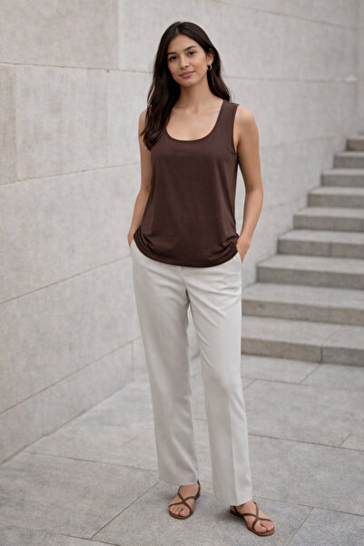 AYHAN Single Jersey Combed Cotton Blouse 3014