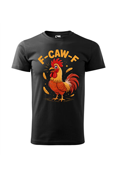 Malfini Custom T-shirt, "F CAW F", Black, Size L, Model #42