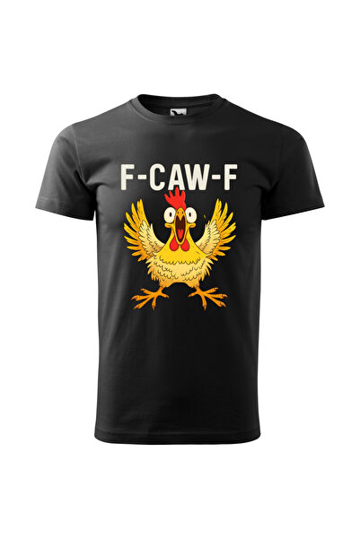 Malfini Custom T-shirt, "F CAW F", Black, Size 3XL, Model #34