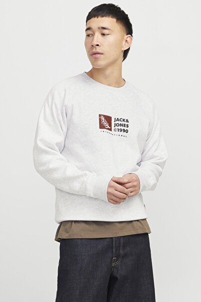 Jack & Jones Hanorac bărbătesc Jack&Jones 12262958 ALB STRĂLUCITOR