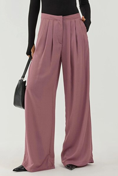 Hiccup Pleated Wide Leg Palazzo Trousers