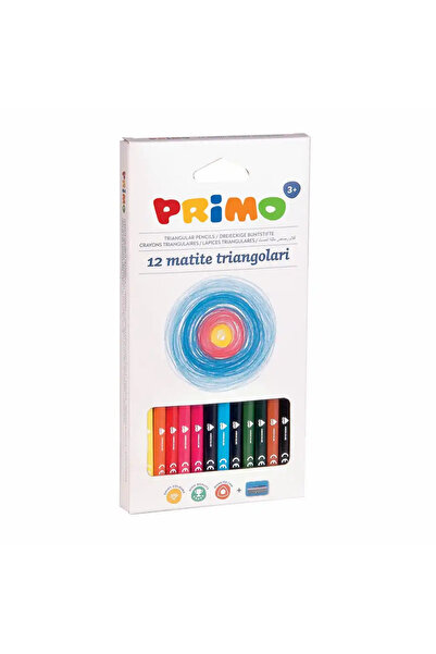 Primo Creioane colorate Morocolor Tris, 12 culori/cutie