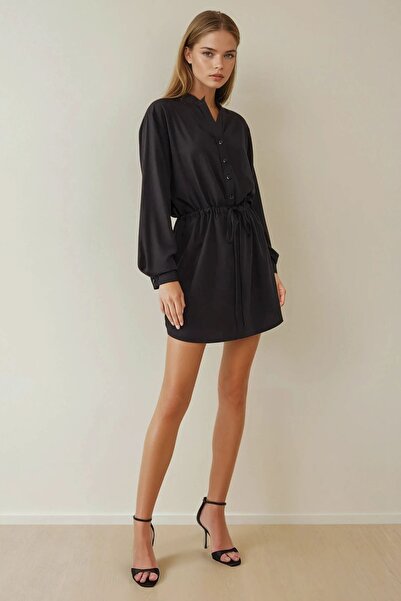 Hiccup Мини рокля от вискоза с удобна кройка