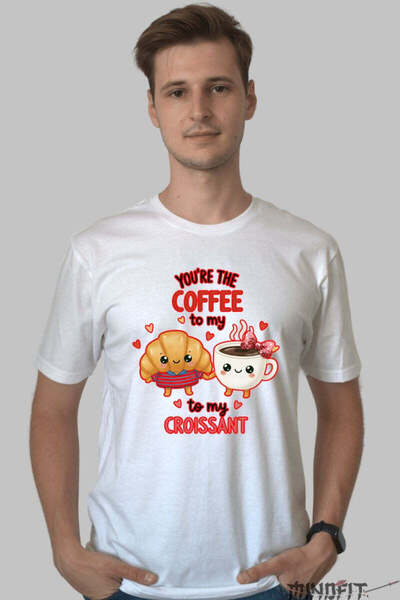 GILDAN Ημέρα του Αγίου Βαλεντίνου Ζευγάρι Είσαι το Καφέ στο Κρουασάν μου Ανδρ...