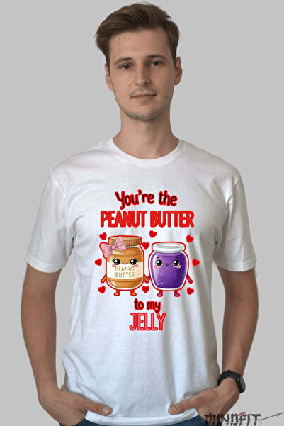 GILDAN Tricou Valentine S Day Cuplu You Re The Peanut Butter To My Jelly Barbat