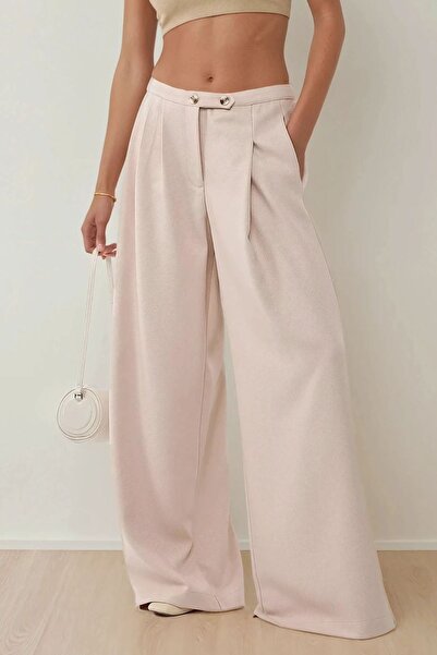 Hiccup Pantaloni largi cu talie înaltă și croială largă