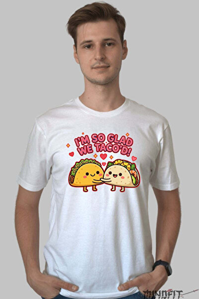 GILDAN Tricou Valentine S Day Cuplu I M So Glad We Taco D Barbat