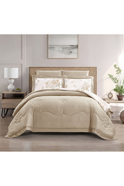 Doona 6Pcs King Comforter Set – Fits 200×200cm Bed Reversible Printed with So...