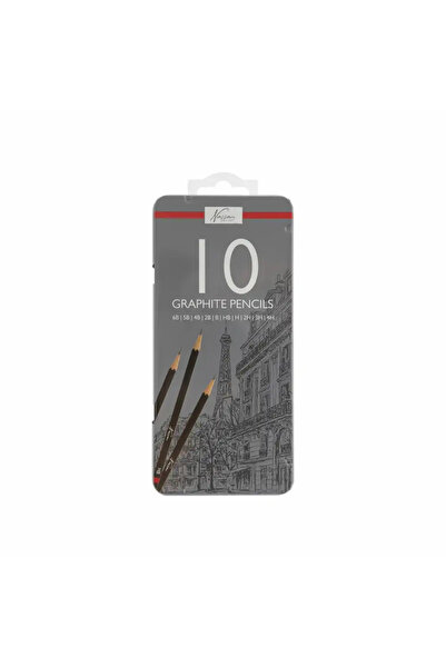 Nassau fine art Graphite pencil set, 10 pieces, different hardnesses