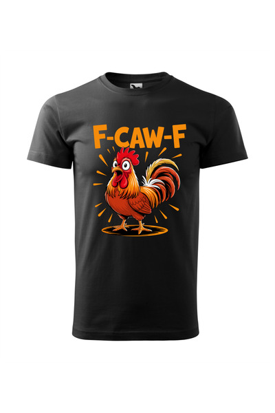 Malfini Custom T-shirt, "F CAW F", Black, Size XL, Model #40