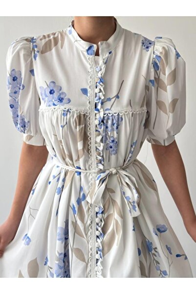 MODA فستان إيدوليكا يين ذو الحزام