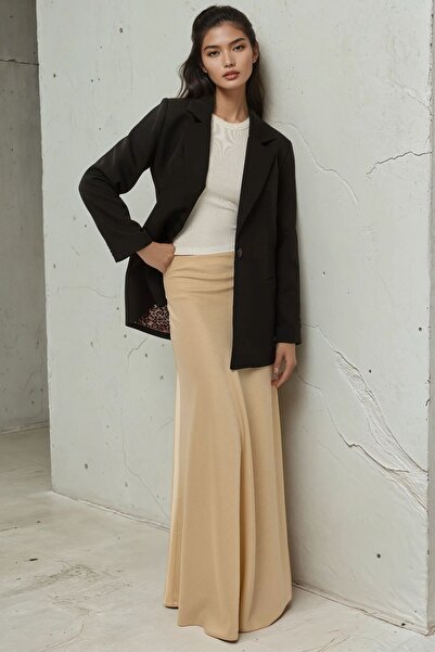 Hiccup Fustă maxi din satin premium cu talie medie