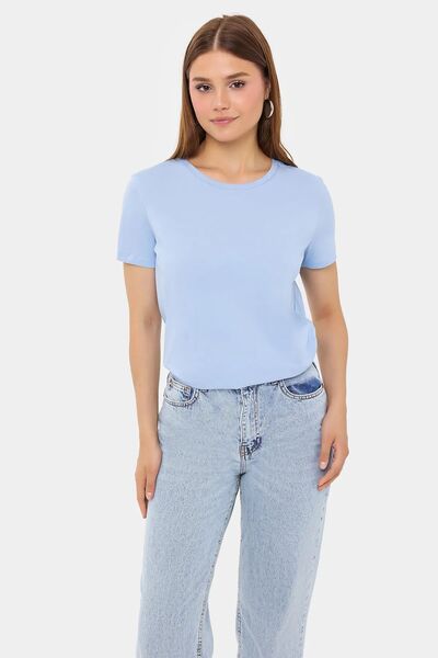 Hiccup Βασικό κοντομάνικο μπλουζάκι με στρογγυλή λαιμόκοψη