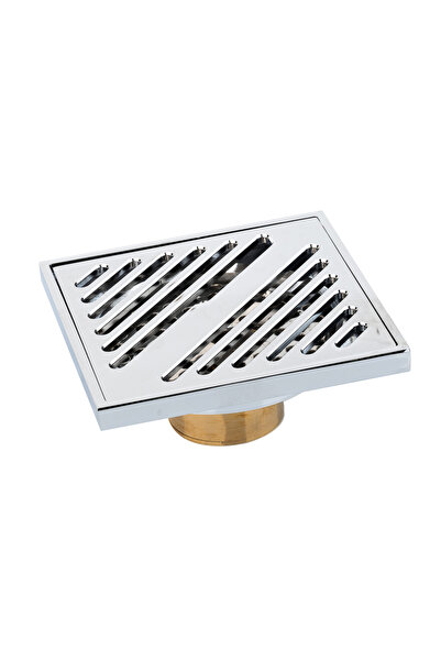 Trendy's Sifon pardoseala 10×10 cm, iesire pe 40 mm, crom lucios