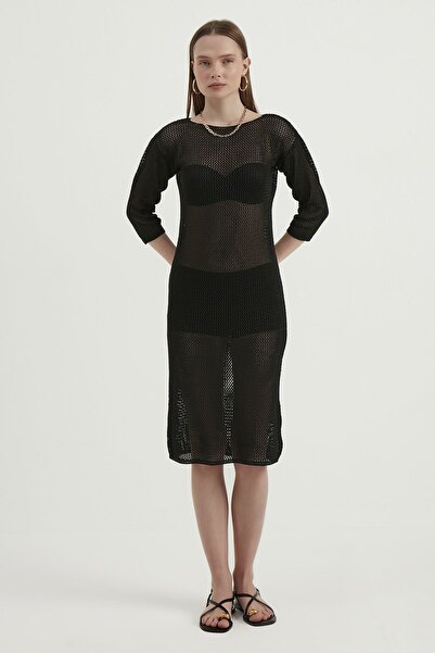 Hiccup Rochie midi tricotată cu decolteu