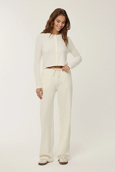 Hiccup Pantaloni de trening cu talie elastică și croială dreaptă