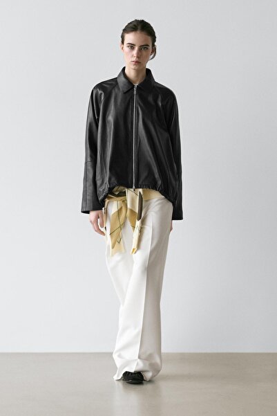 Massimo Dutti Oversize napa deri ceket