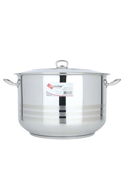 Generic Al Saif Gallery steel pot, 38 x 25 cm - silver