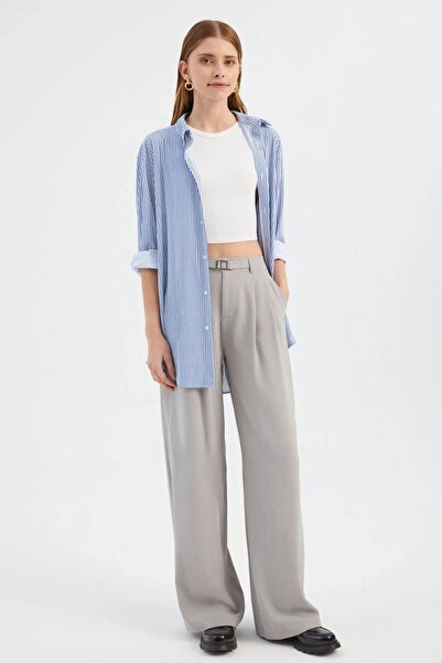 Hiccup High Waist Pleated Wide Leg Trousers