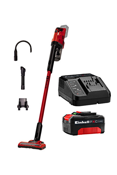 Einhell TE-SV 18 Li, Akülü Dikey Süpürge ( 4,0 Ah Starter Kit Dahil)