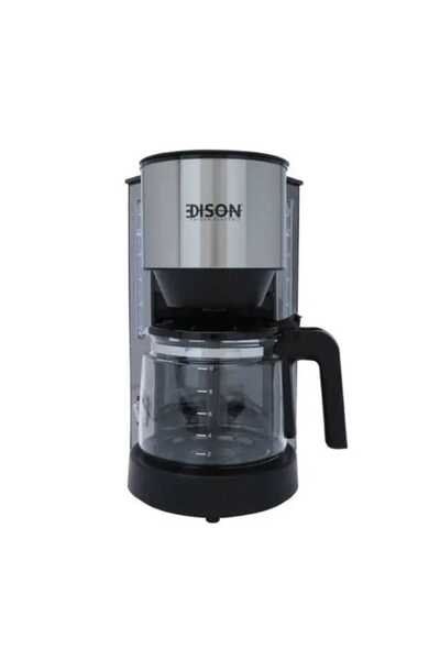Edison Coffee Machine 1.25 Liter Black Steel 870-730 W