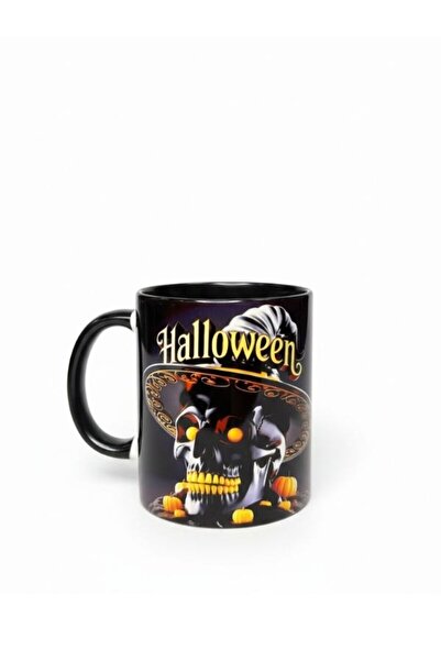 Viyalente 300 ml Halloween Concept Porcelain Mug, Dishwasher Safe