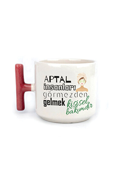 Kırtasiye Ofisi Ignoring  People Red Handle t Laf Stomping Gift Cup Mug Cup Mug
