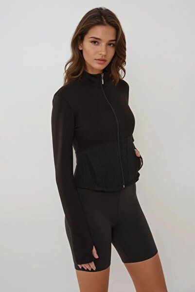 Hiccup Top sport cu mânecă lungă, ajustat