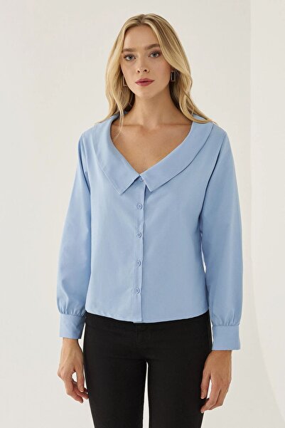 Hiccup Straight-cut shirt with collar details