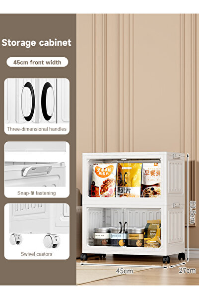 Generic 2/3/4/5 Folding storage cabinet storage box multi-level storage cabin...